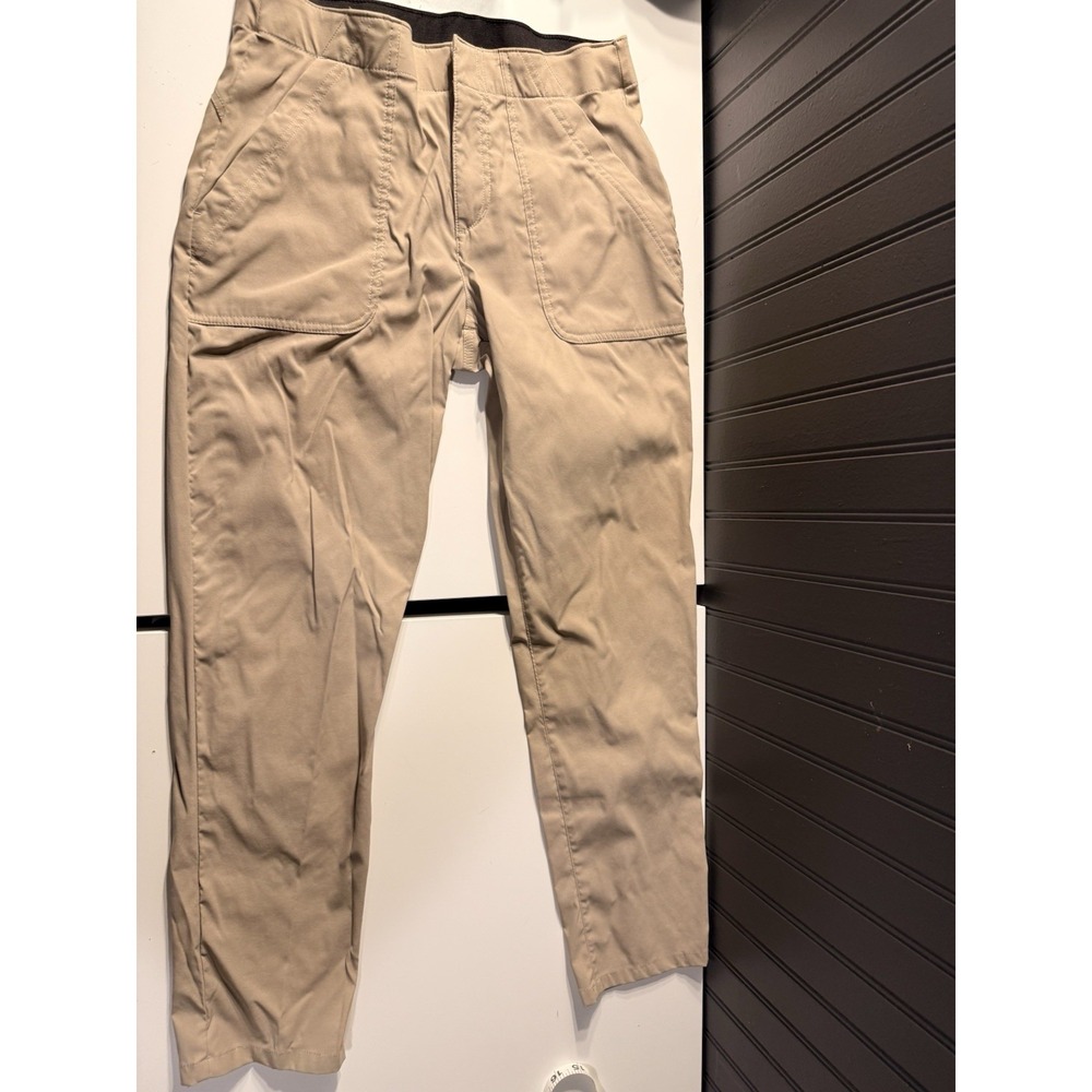 Eddier Bauer Tan Nylon Ankle Length Outdoor Hiking Pants Women's 12 - Picture 11 of 12